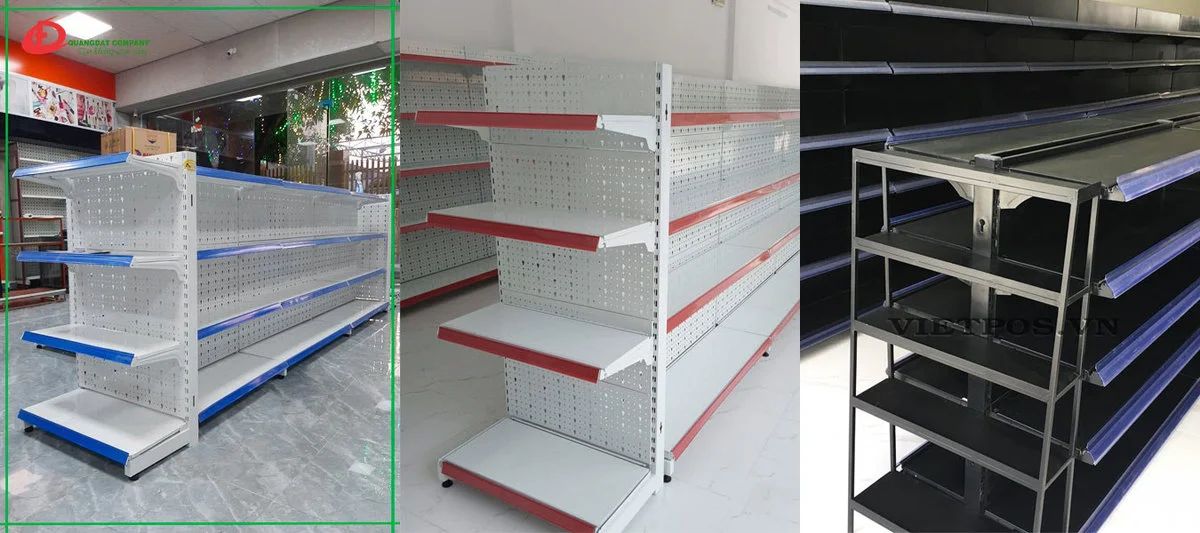 Mẫu sản phẩm kệ sắt siêu thị