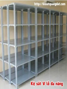 Kệ sắt V lỗ đa năng bền dễ tháo lắp: SVL19