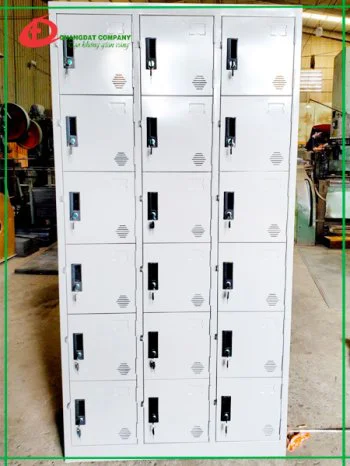 Tủ locker 18 cánh; 3 khoang