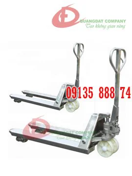 Xe nâng tay INOX loại tiêu chuẩn hiệu Noblefift  Model: SPT25M- Càng rộng