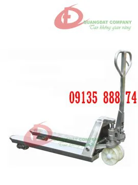 Xe nâng tay INOX loại tiêu chuẩn hiệu Noblefift  Model: SPT25S- Càng hẹp